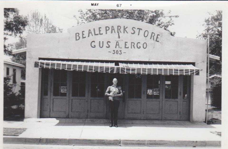 Gus A. Ergo's store down the street from Beale Park served the coldest cokes and generously gave away a box of candy every week.