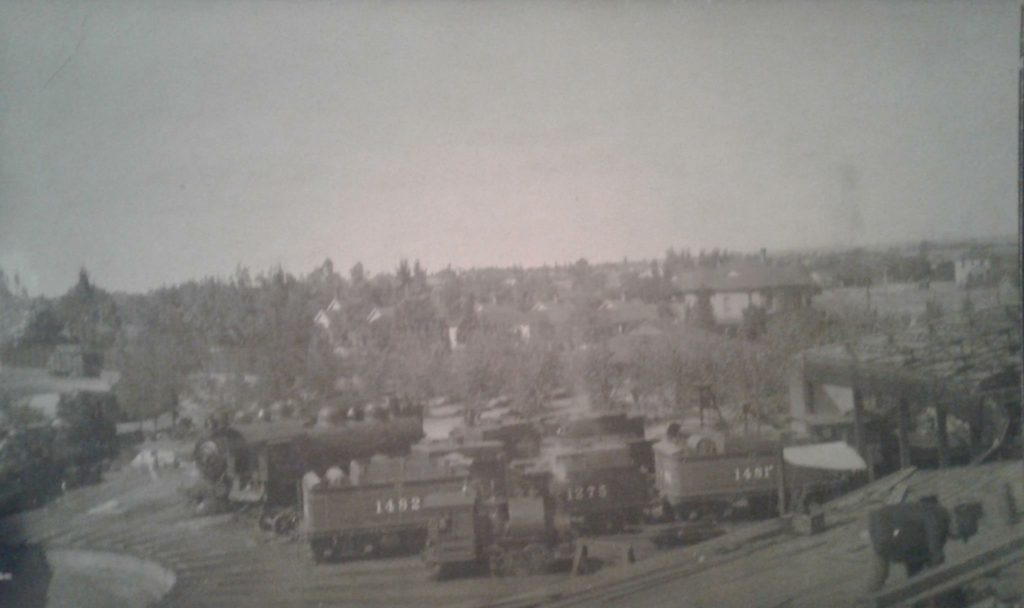 Train yard Southern Pacific 1900